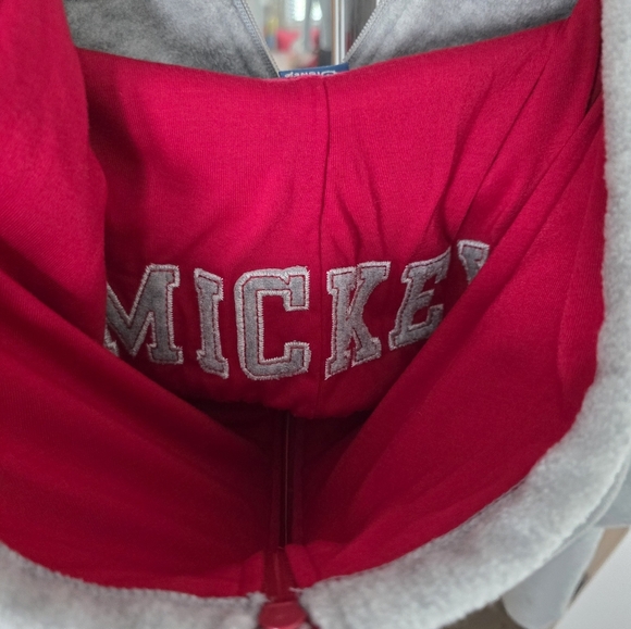 Disney Mickey Mouse Champ Fleece Full Zip Hoodie Size XL - Picture 6 of 8